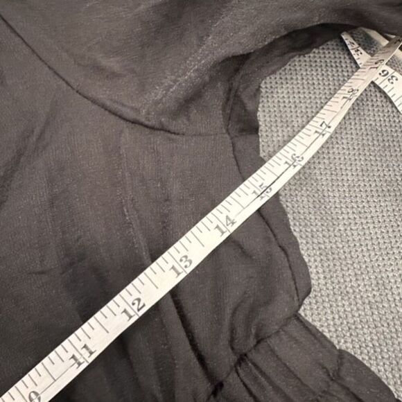 Puff Sleeve Deep V Neck Midi Dress Tiered A Line Small Goth, Voodoo, Cottagegoth - Picture 5 of 9